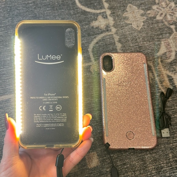 BOGO Lumee Case. Rose Gold Glitter. iPhone XS Max - Picture 1 of 3